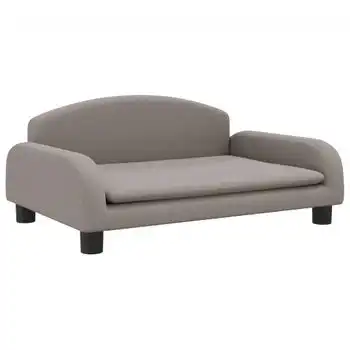 Cama Para Perros De Tela Gris Taupé 70x45x30 Cm Vidaxl