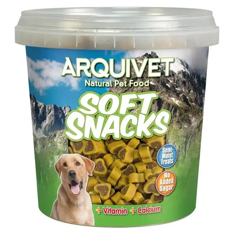 Golosinas para perros Soft snacks Corazones de pollo y caza 800 grs., Unidades 6 unidades