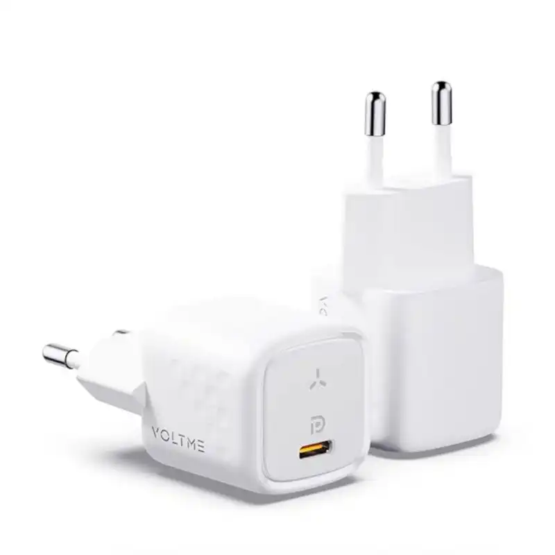Voltme Revo 30 Duo Cargador GaN III PD 3.0 USB-C + USB 30W Blanco