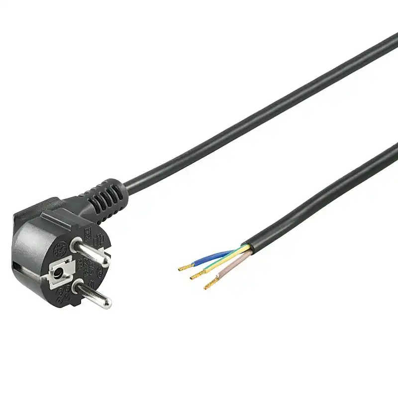 Goobay Cable de Alimentación Eléctrico Tipo F CEE7 a Bornes 3x1mm 3m Negro