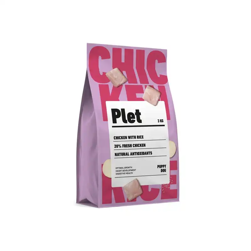 Pienso Plet para Cachorros - Pollo con arroz, Peso 12 Kg