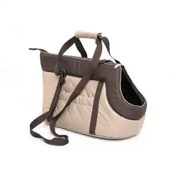 Bolsa De Transporte Para Perro O Gato Talla R2 25x50x27 Beige/marron