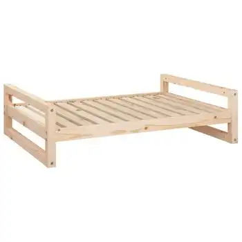 Cama Para Perros Madera Maciza De Pino 105,5x75,5x28 Cm Vidaxl