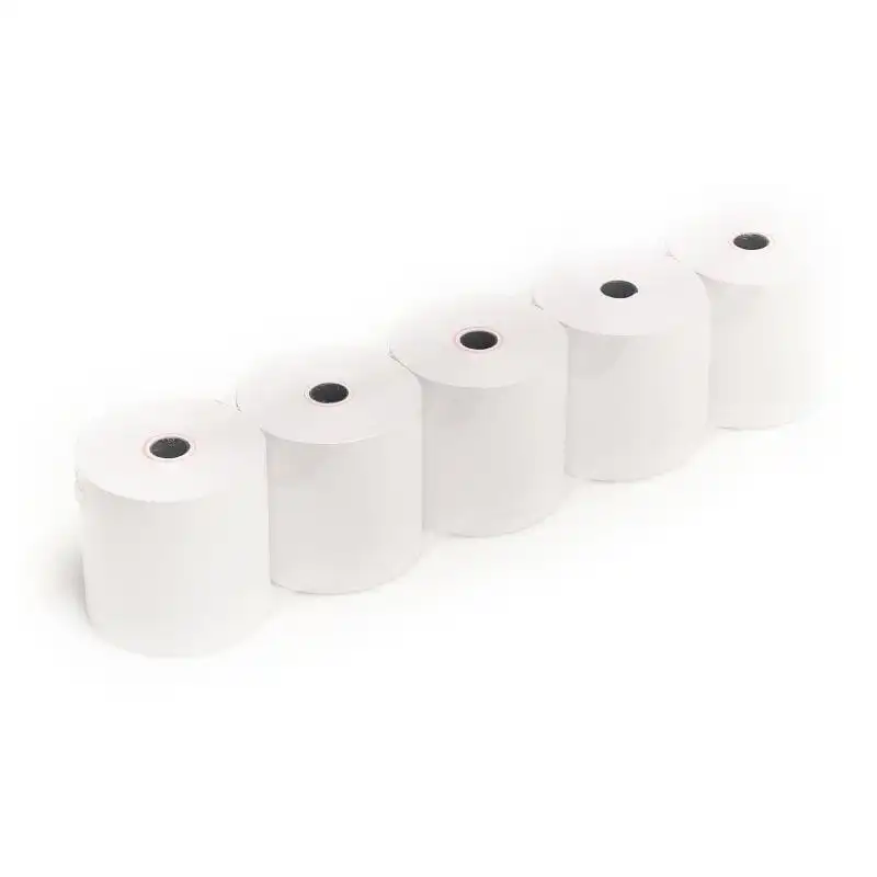 Iggual Pack 5 Rollos de Papel Térmico sin BPA 80x80mm