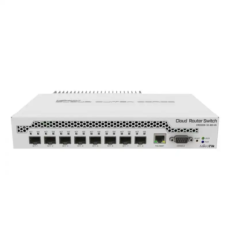 Mikrotik CRS309-1G-8S+IN Switch Gestionado 8 Puertos SFP+ 10Gbps + 1 Puerto Ethernet Gigabit