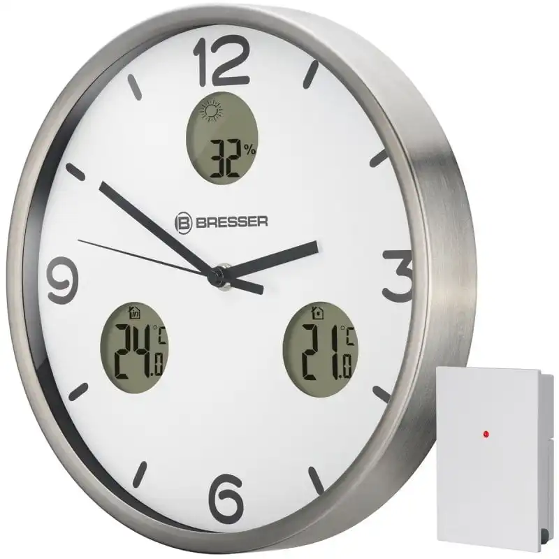 Bresser MyTime io NX Estación Meteorológica de Pared Blanco