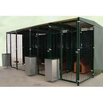 Imor Perrera Modular Bateria De 3 Perreras Techadas 4x2m