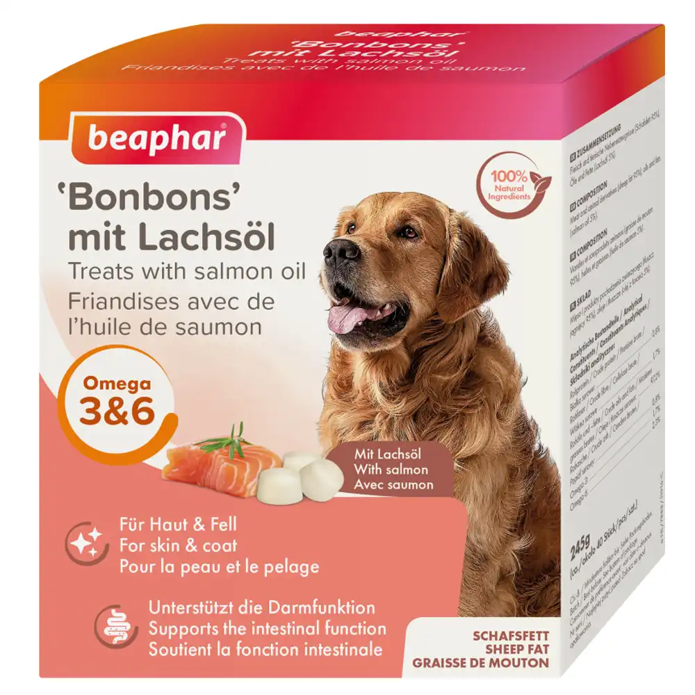 Beaphar Bombones con aceite de salmón - 245 g