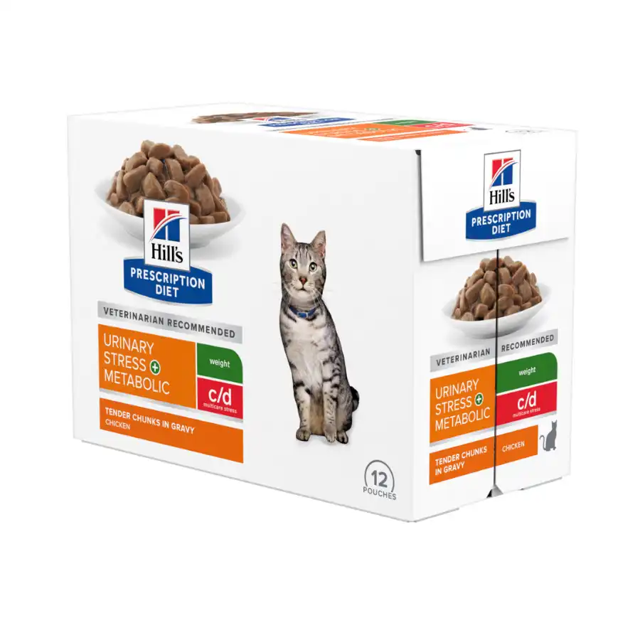 Hill’s Prescription Diet Urinary Stress + Metabolic Pollo sobre para gatos