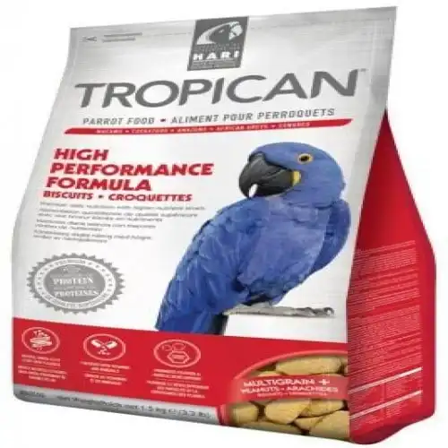 Comida en forma de galletas de Alta Energía para Loros Tropican 1,5 kg