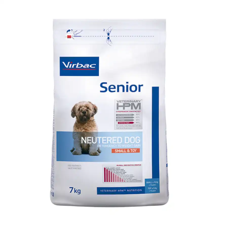 Virbac HPM Senior Neutered Small & Toy 7 Kg.