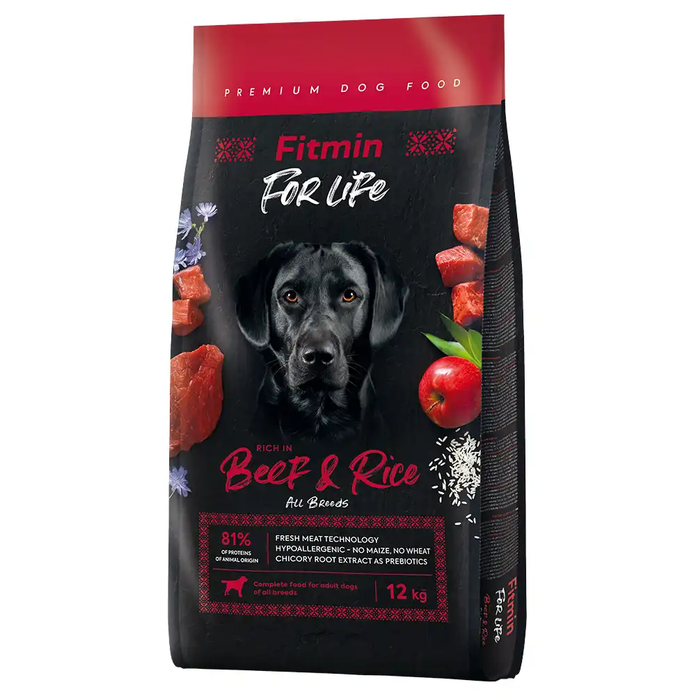 Fitmin dog For Life Ternera y Arroz  - 12 kg