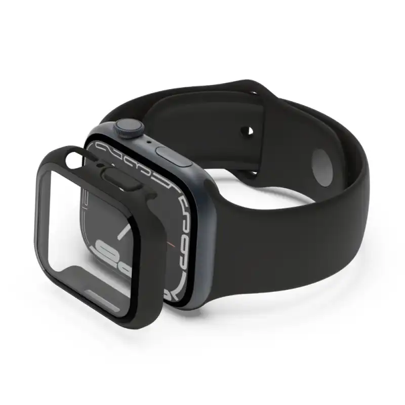Belkin TemperedCurved Protector de Pantalla 2 en 1 para Apple Watch Series 9/8/7/6/5/4