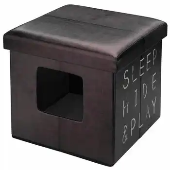 Cama Otomana De Mascota Sleep Hide Play Marrón Oscura 434/431627 D&d