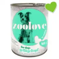 zoolove latas con ave - 6 x 800 g