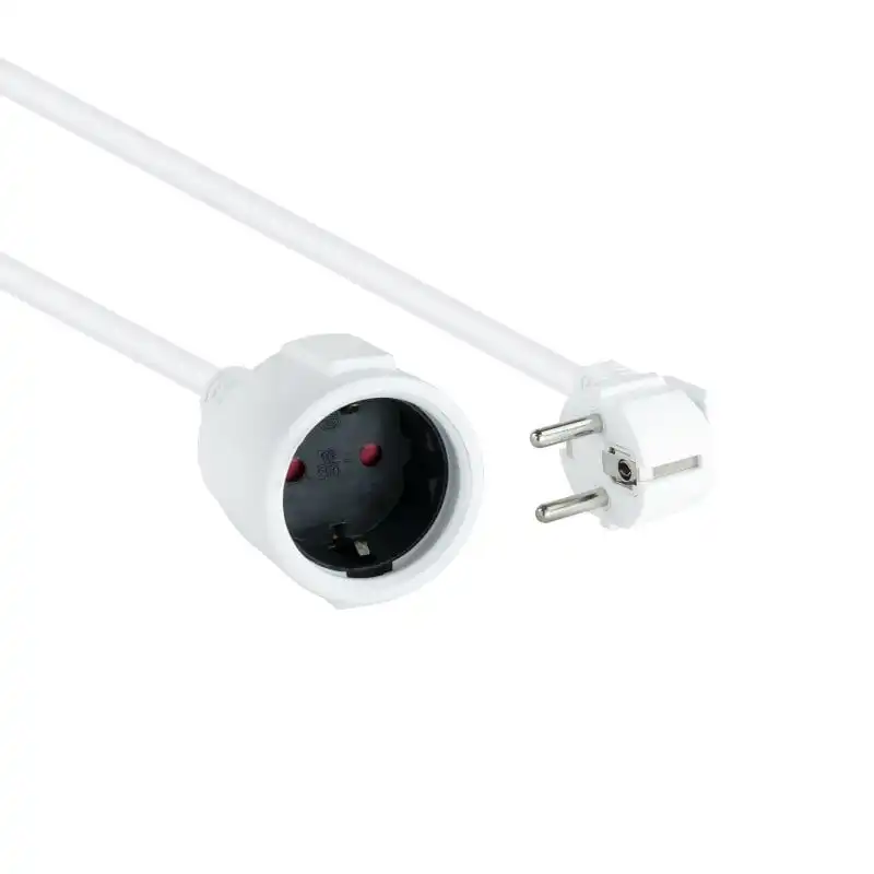 Nanocable Cable Alargador Schuko 2m Blanco