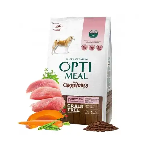 Optimeal sin cereales pienso seco para perros Pavo y Verduras