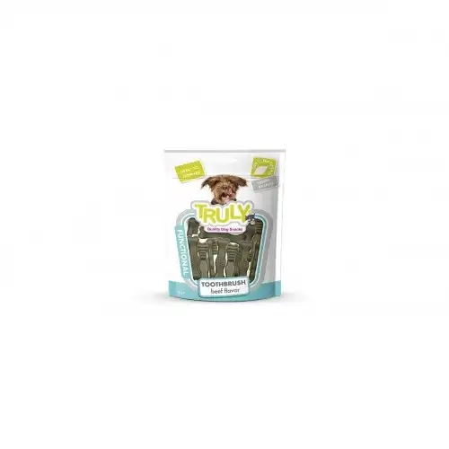 Truly Functional Toothbrush Snack Dental con Sabor a Carne para perros