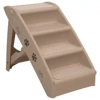 Escalera Plegable Para Perros Marrón 62x40x49,5 Cm Vidaxl