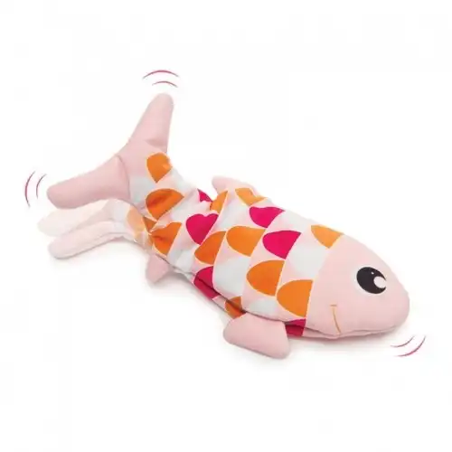 interactivo en forma de pez Groovy Fish para gatos color Rosa