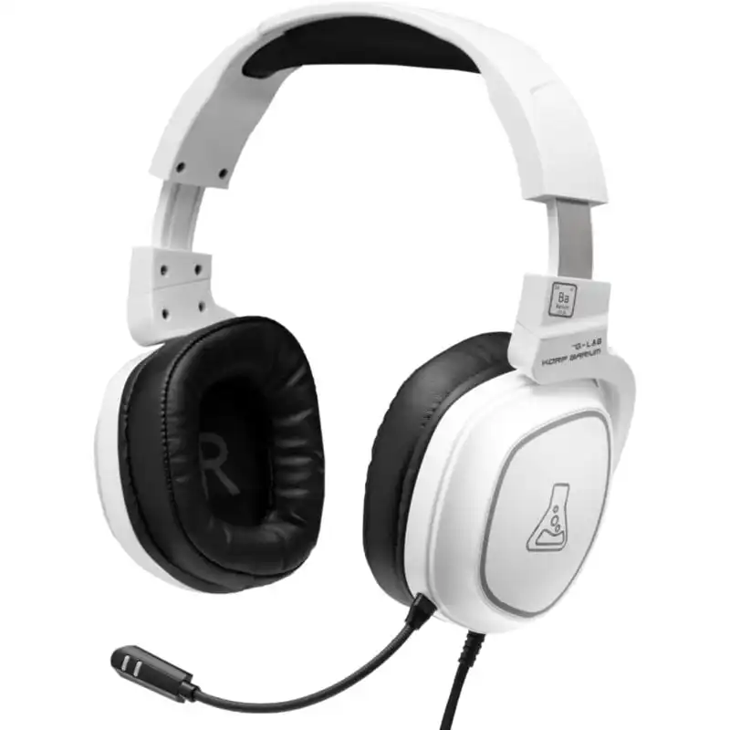 The G-Lab Korp Barium Auriculares Gaming Blancos