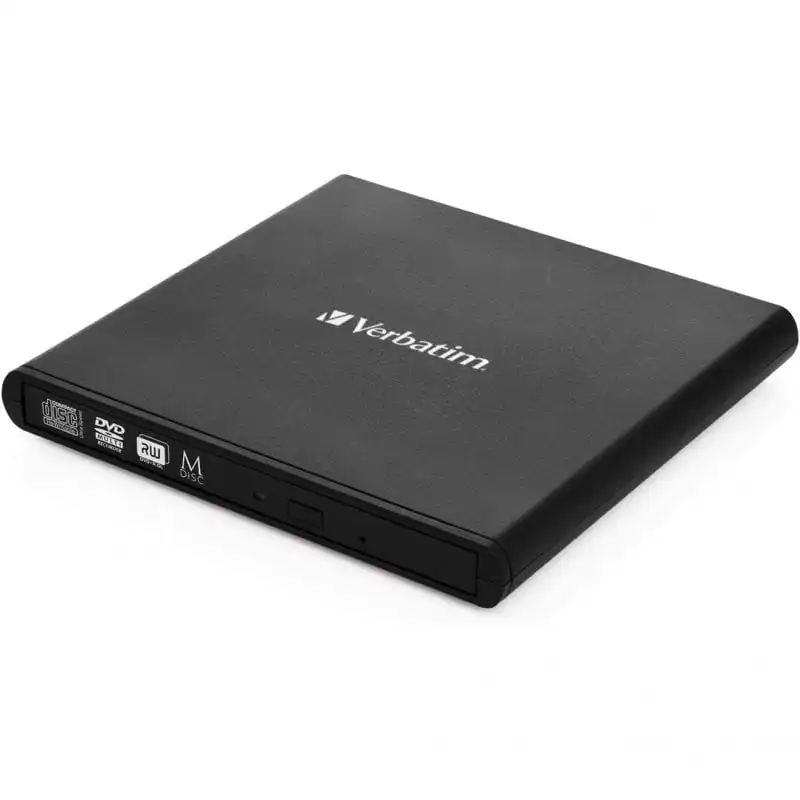 Verbatim 53504 Grabadora Externa CD/DVD USB 2.0 Negra