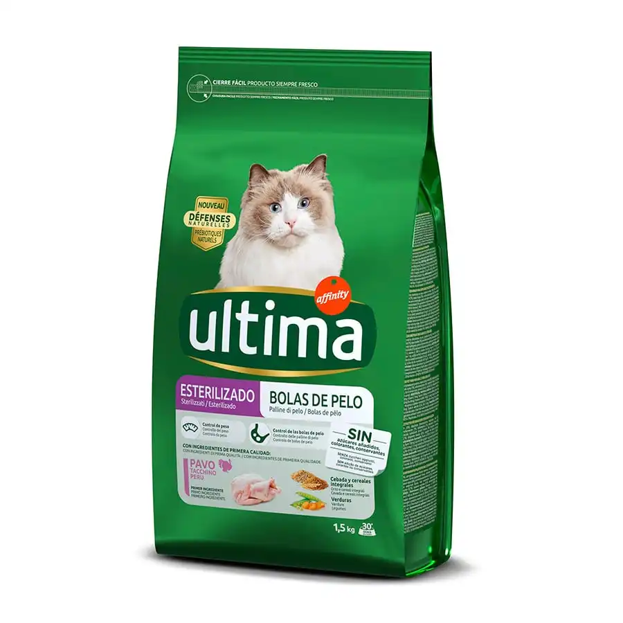 Affinity Ultima Adult Sterilized Pavo y Cebada pienso para gatos