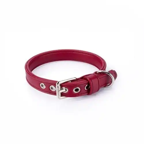 Collar de cuero vegano Pamppy Cher color Rojo