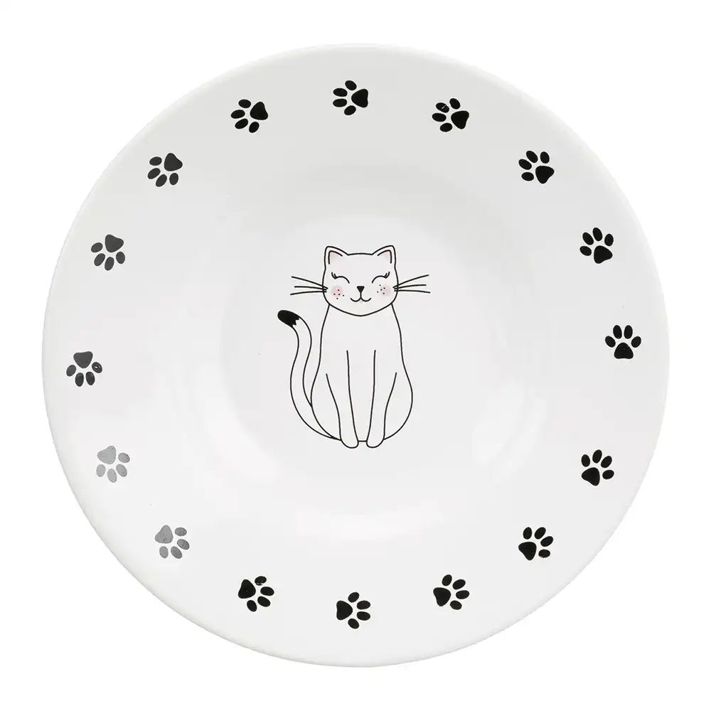 Plato de cerámica Trixie para gatos chatos - 200 ml, 15 cm diám.