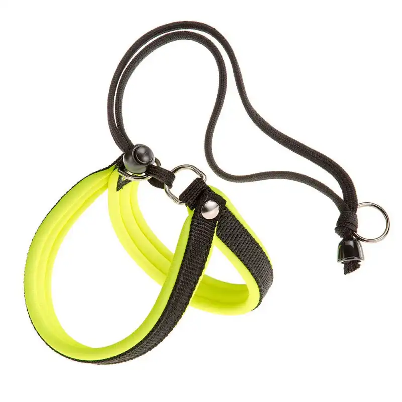 Arnes Agila Fluo para perros amarillo Ferplast, Tallas Largo 32-50  Cms - Ancho 15mm