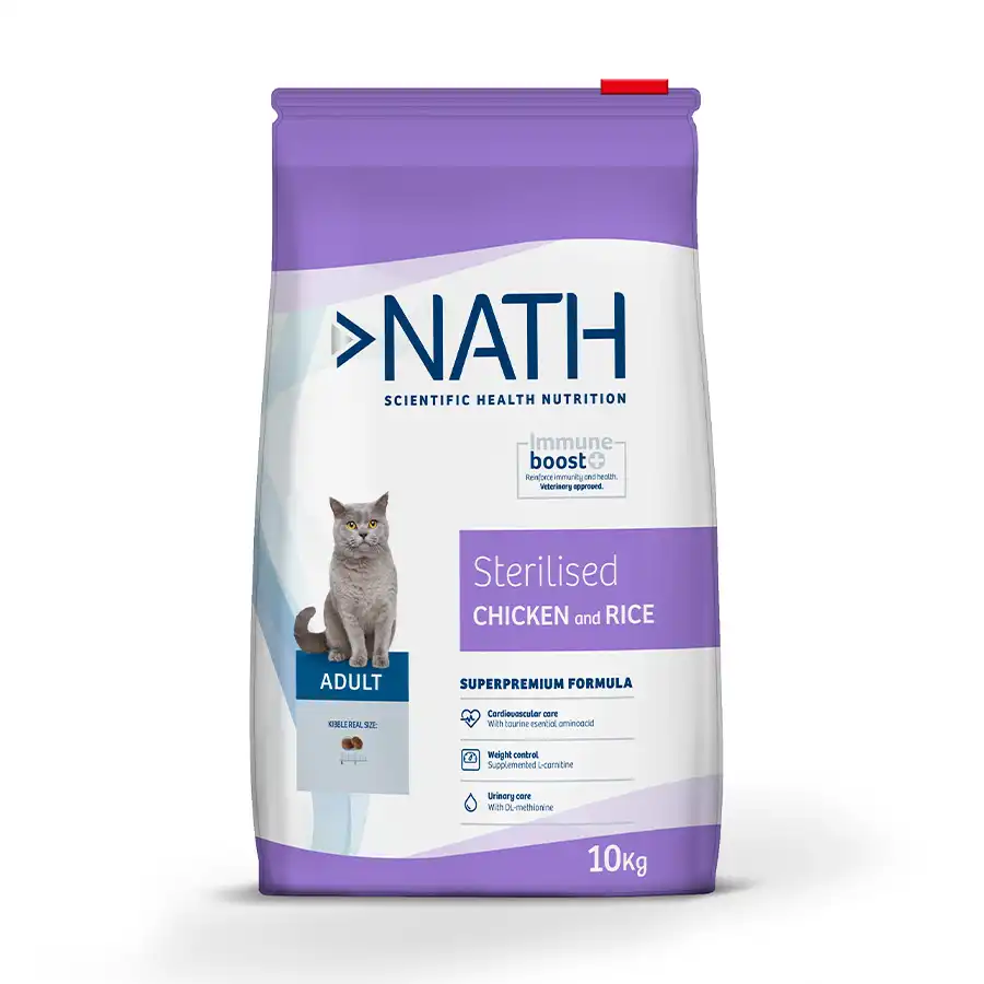 Nath Adult Sterilised Pollo y Arroz pienso para gatos