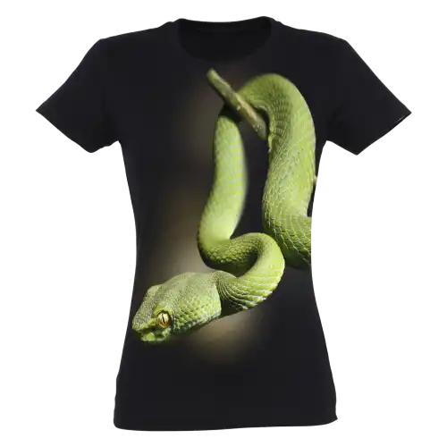 Camiseta Mujer Mamba verde color Negro