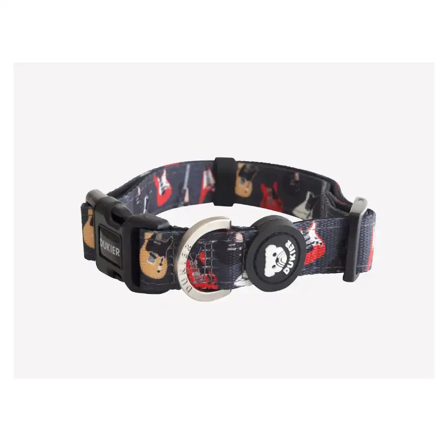 Dukier Collar Estampado Rockero para perros