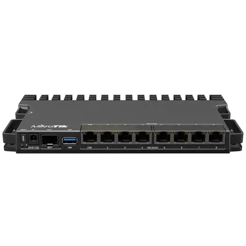 Mikrotik RB5009UPR+S+IN Switch 8 Puertos Gigabit 2.5G PoE + 1 Puerto SFP+