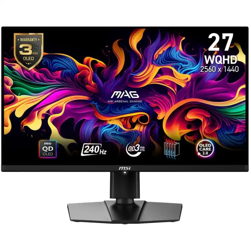 MSI MAG 271QPX QD-OLED E2 26.5" QD-OLED QHD 240Hz 0.03ms HDR400