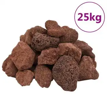 Rocas Volcánicas Rojas 25 Kg 5-8 Cm Vidaxl