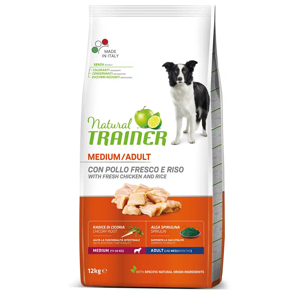 Trainer Natural Medium Adult Pollo 12 Kg.