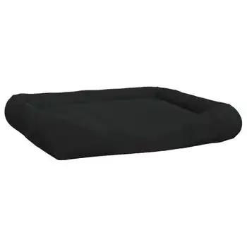 Cojín Para Perros Con Almohadas Tela Oxford Negro 135x110x23cm Vidaxl