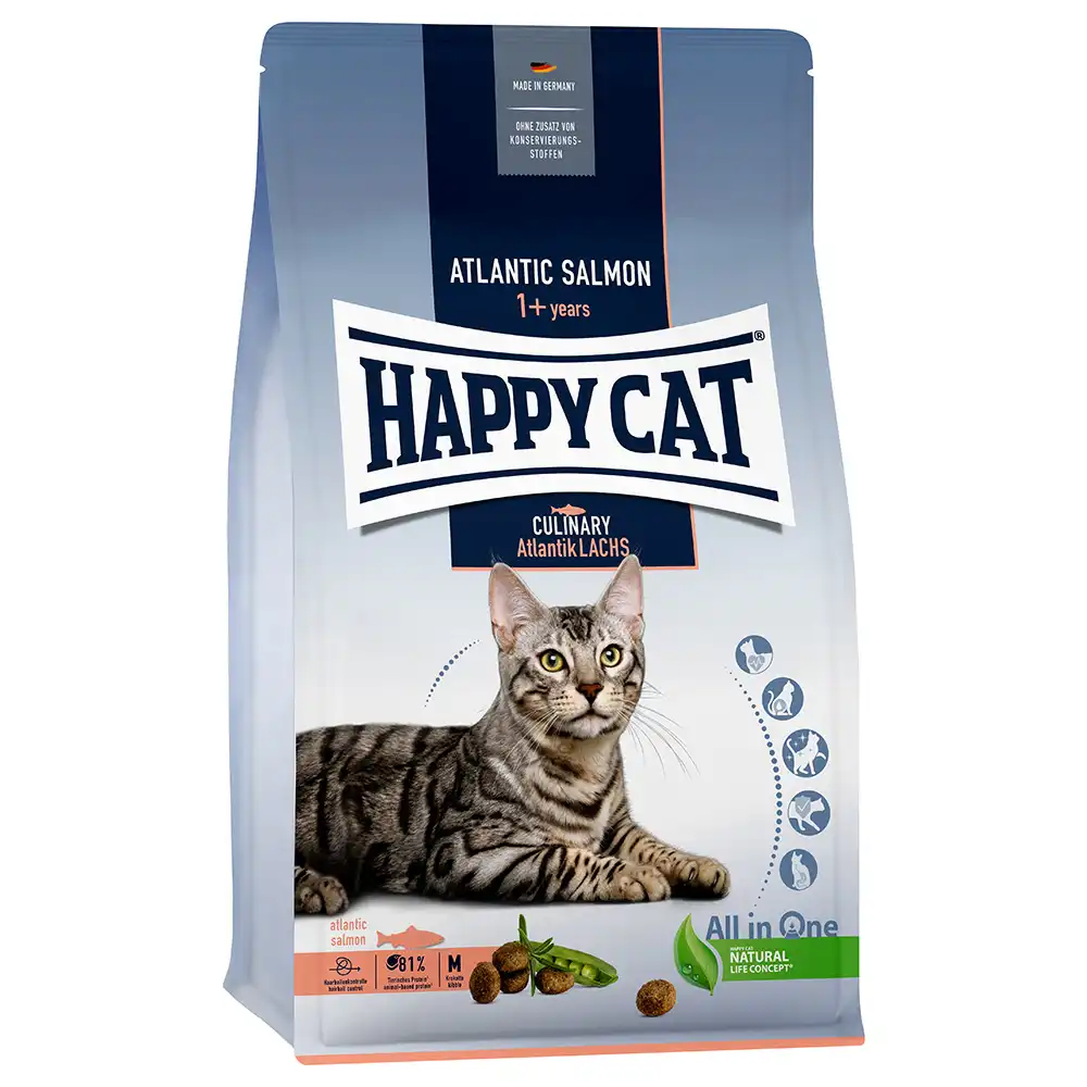 Happy Cat Adult con salmón del Atlántico - 1,3 kg