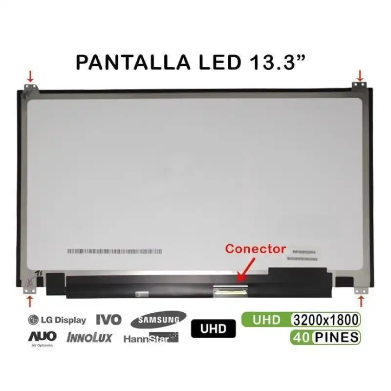 Pantalla Led 13.3" Para Portátil Ltn133yl04-p01 Qhd+