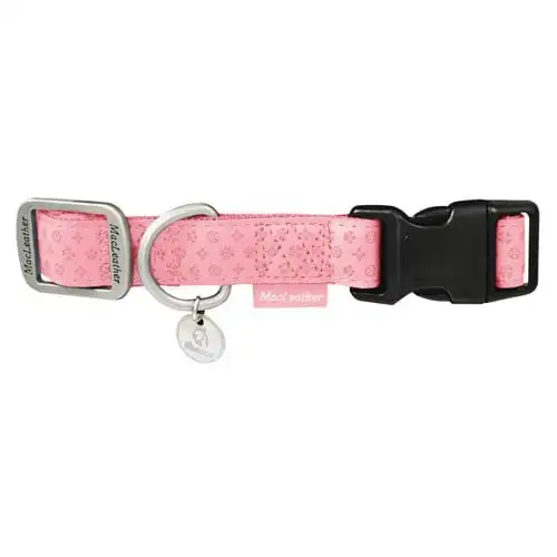 Collar para perros MacLeather rosa L