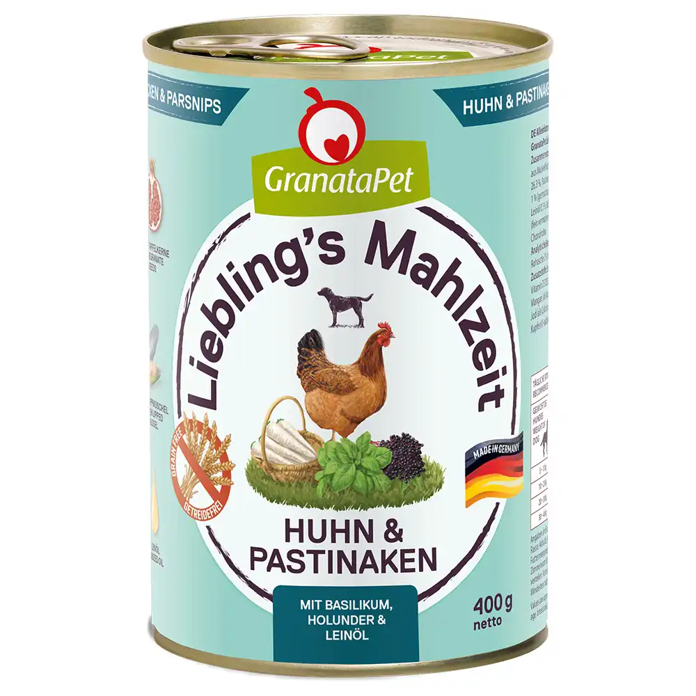 Granatapet Liebling's Mahlzeit 6 x 400 g - Pollo y chirivía