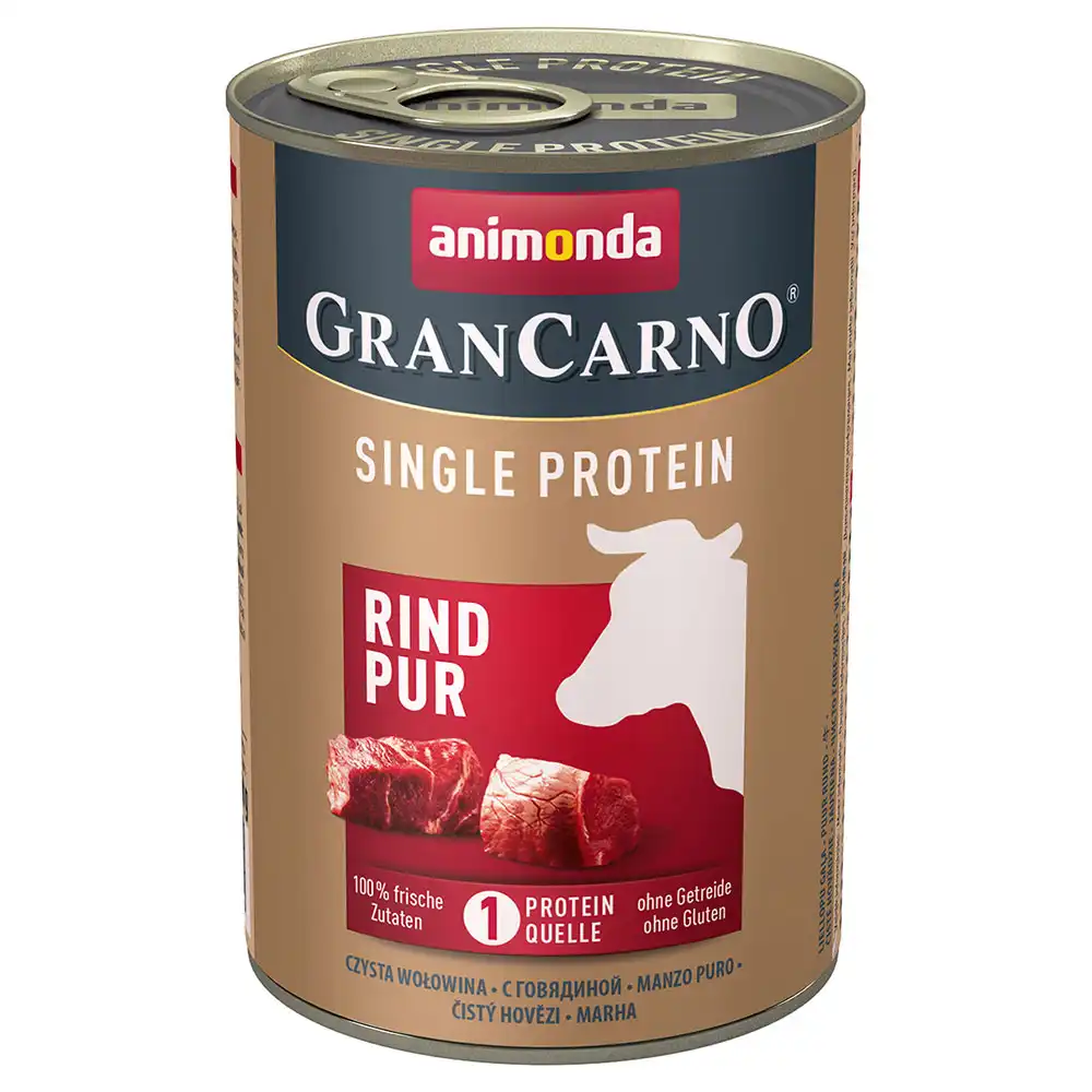 Animonda GranCarno Adult Single Protein 6 x 400 g - Vacuno puro