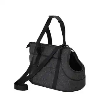 Bolsa De Transporte Para Perro O Gato Talla R1 20x42x22 Negro Ecolen