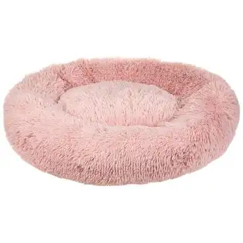 Cama Para Perro De Piel Ecológica Rosa 80 Cm Kulu