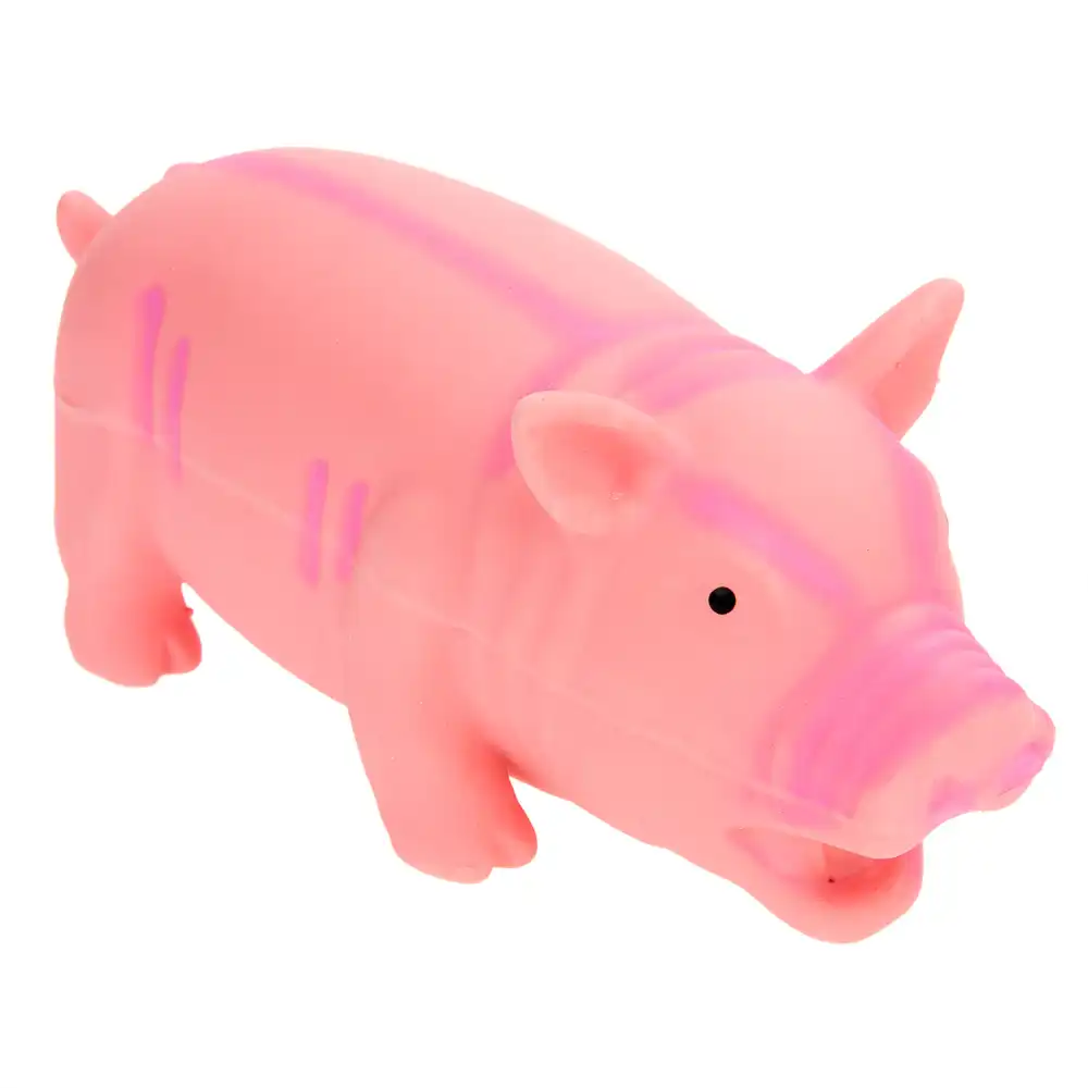 Cerdito de látex con sonido color rosa - Rosa (23 cm aprox.)