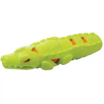 Nerfdog Alligator Soaker - Amarillo Y Azul - Para Perros