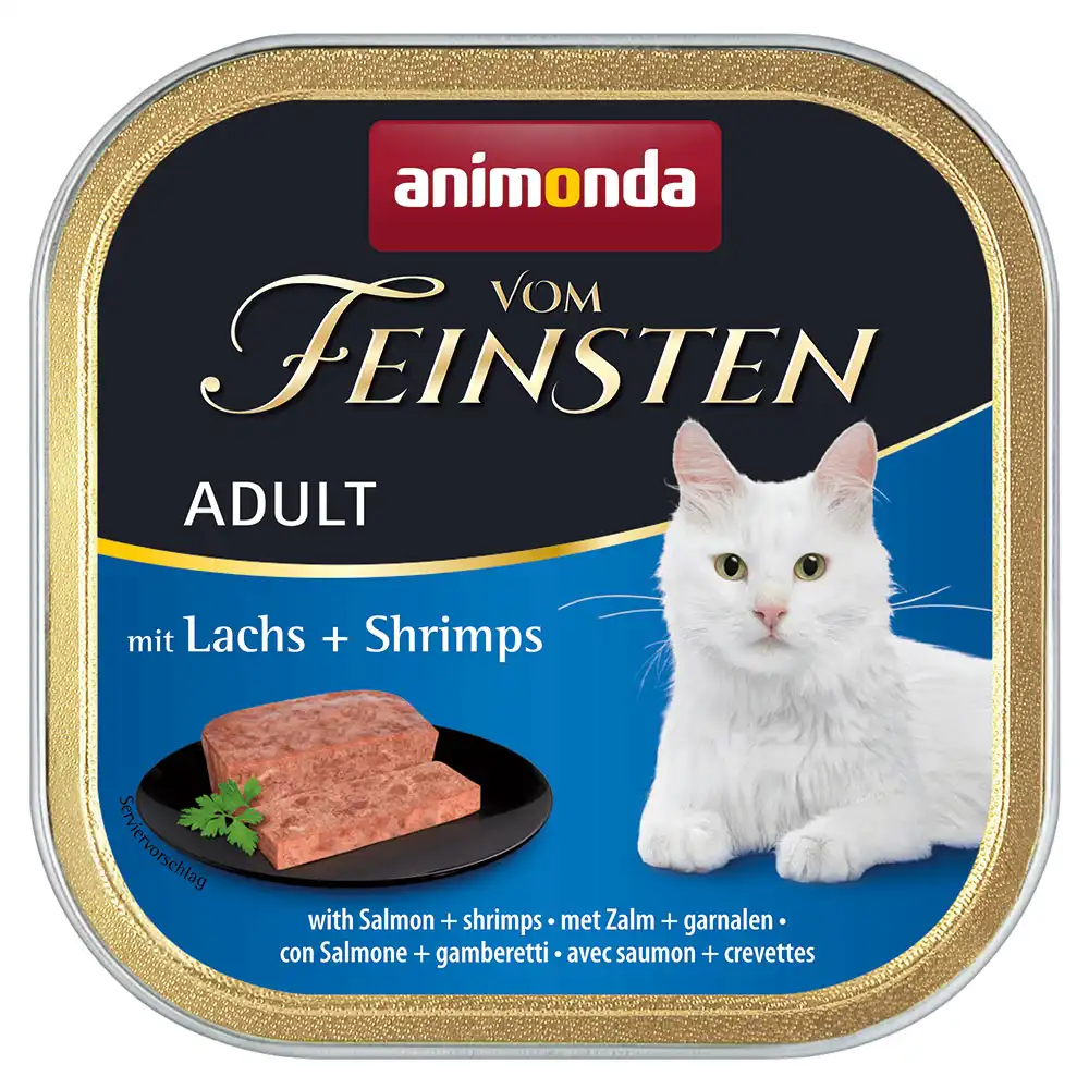 Animonda vom Feinsten Adult 6 x 100 g - Salmón y gambas