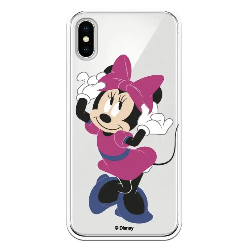 Funda Oficial Clásicos de Disney Minnie Rosa para iPhone X