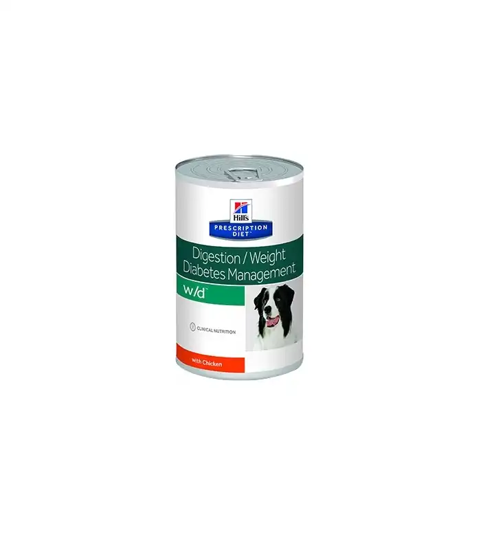 Hills WD Canine w/d PD - Prescription Diet dietas para perros (lata) 12 Unidades.